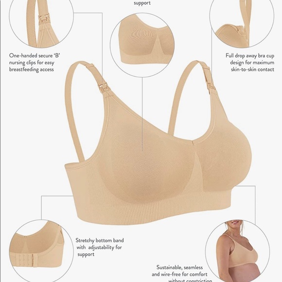 Two pack nude and black Bravado nursing bras - Picture 3 of 6